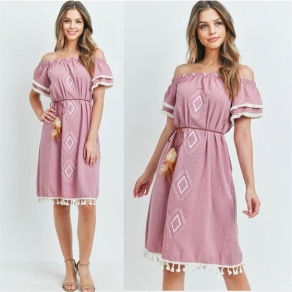 MAUVE DRESS - Picture 1 of 6